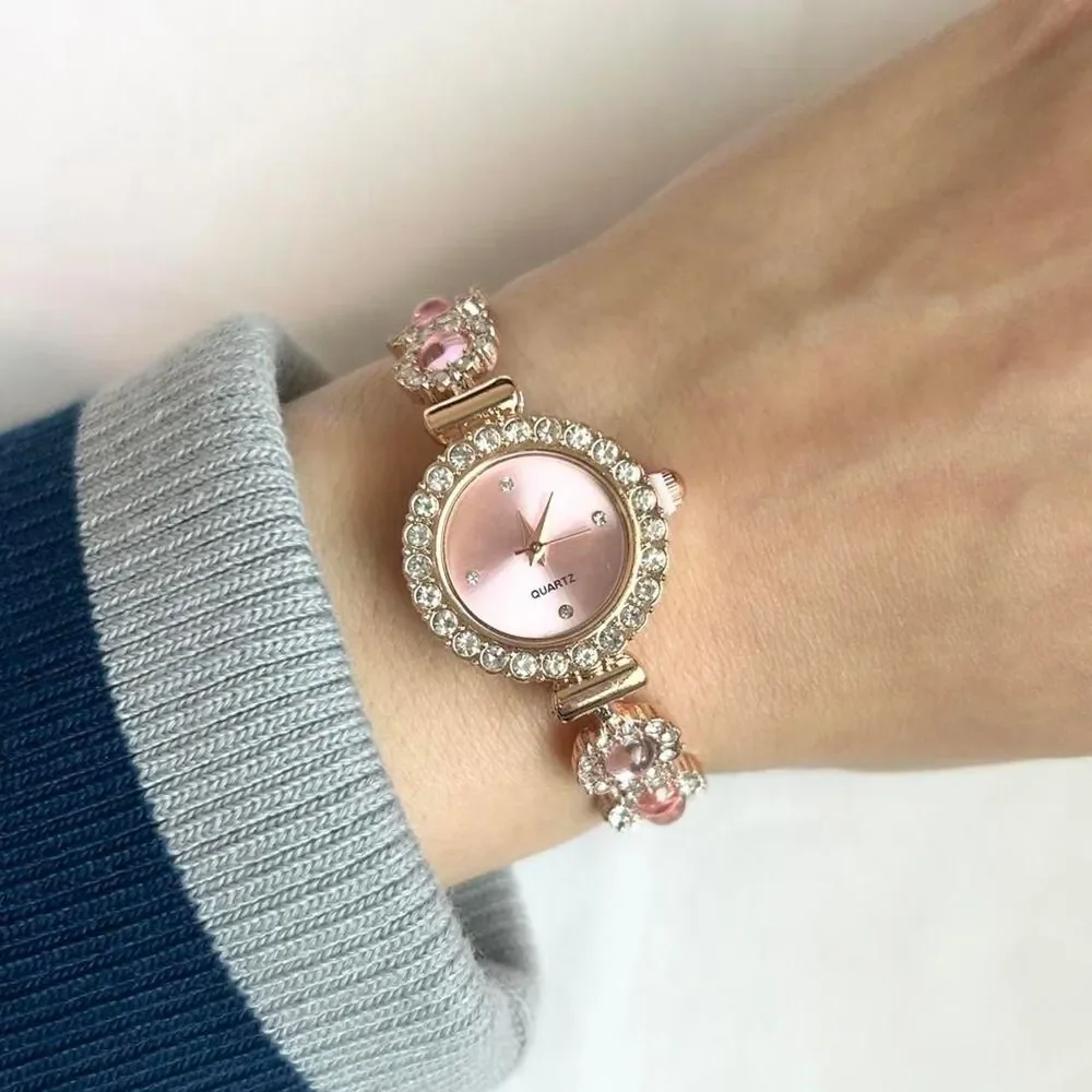 Vintage Inspired Luxury Pink Watch